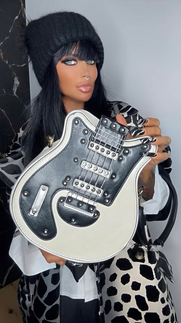 BORSA ROCK CHITARRA bianco
