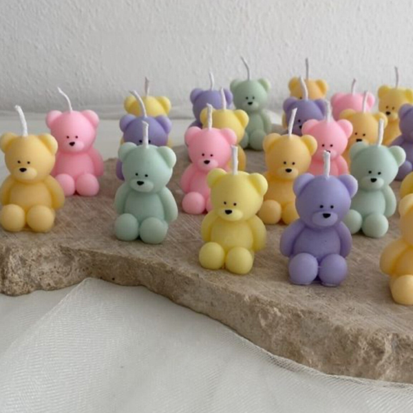 süße Bärchen,Kerzen,für Geburtstag,Taufe,Baby Party