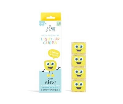 Cubos Iluminados Alex Amarillo Glo Pals