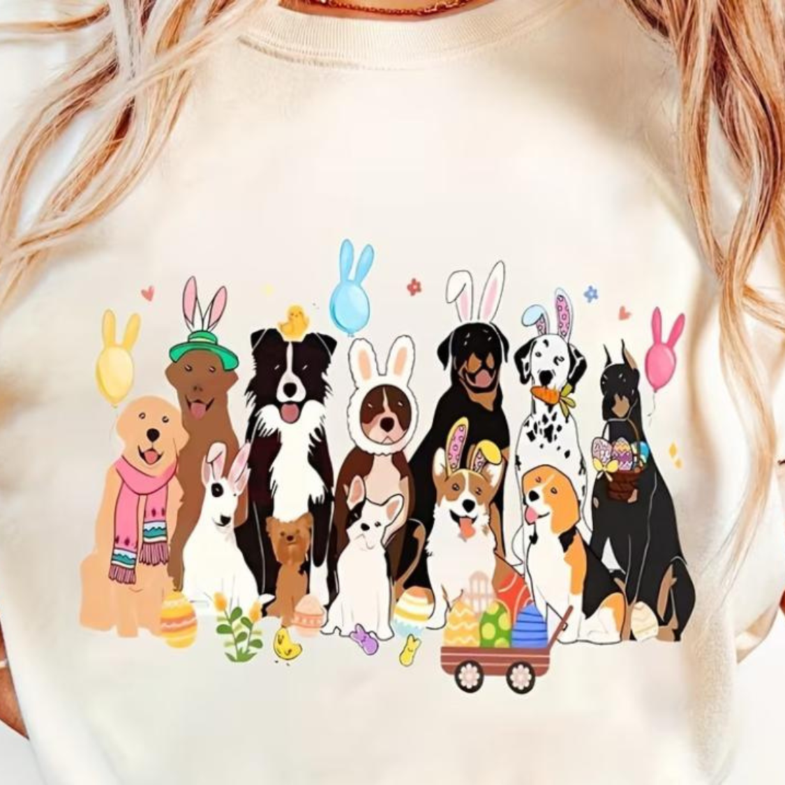 Easter Dogs with Bunny Ears