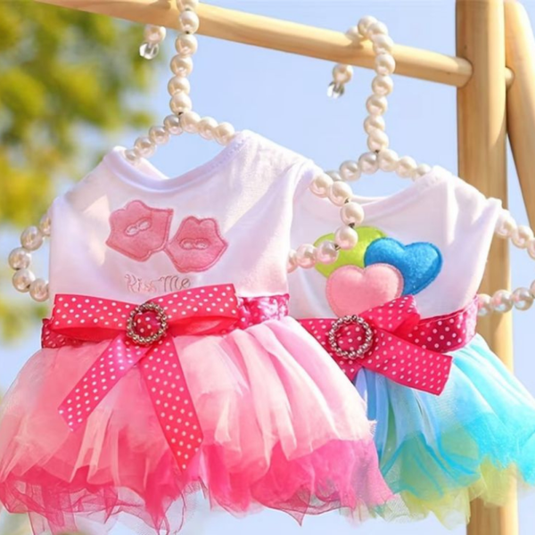 FLORAL AND BALLON TUTU DRESS