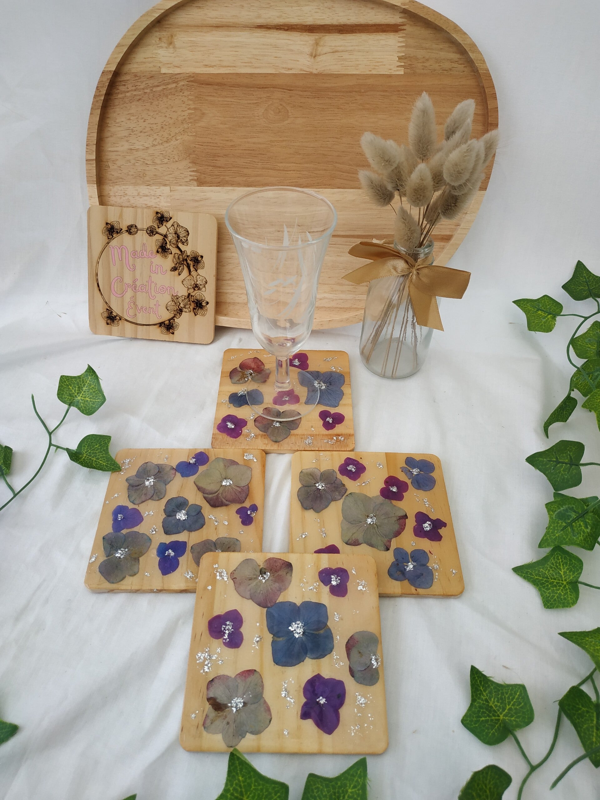 sous verres lot de 4