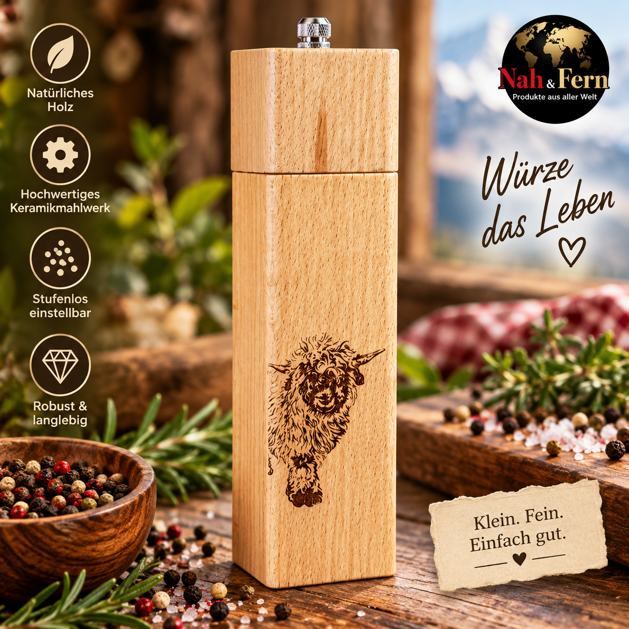 Salz- und Pfeffermühlen