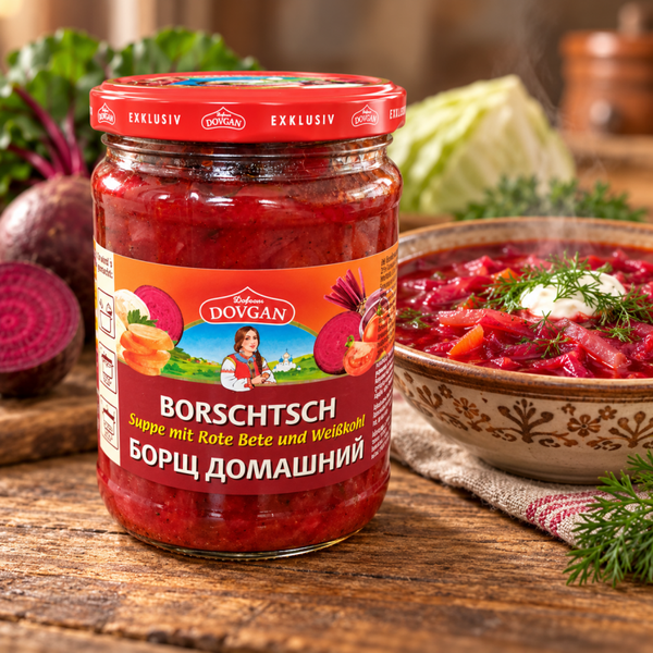 Borschtsch – Suppe mit Randen und Weisskohl