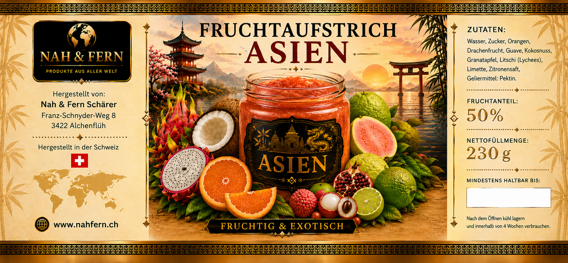 Fruchtaufstrich Asien