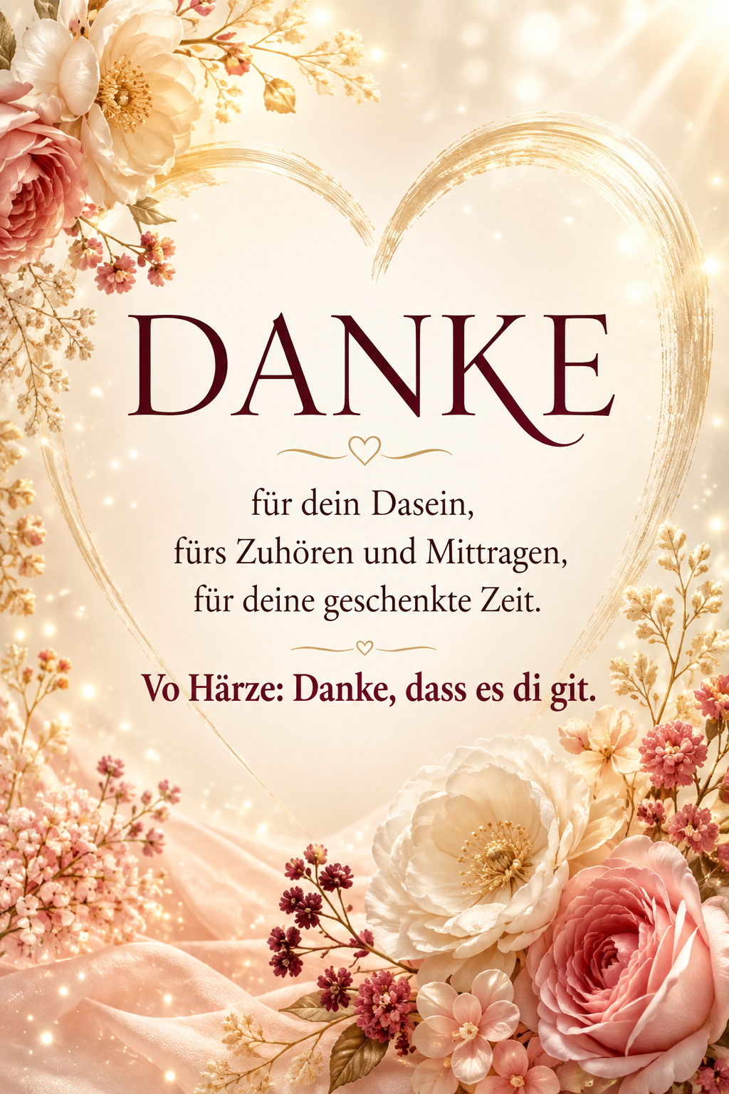 Karte Danke