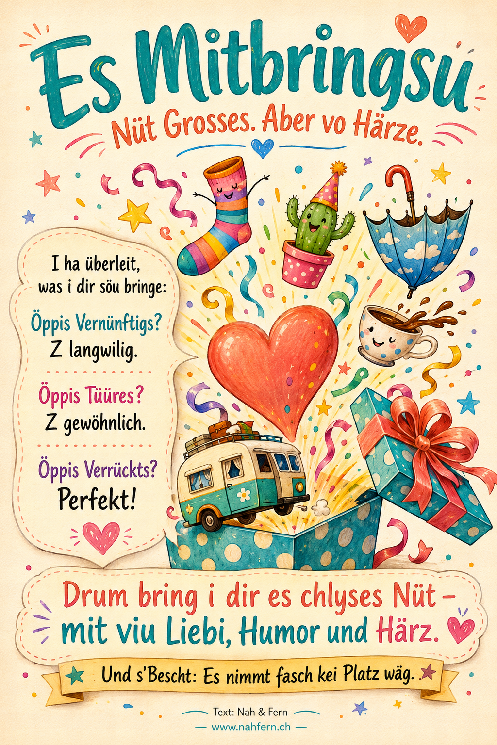 Karte Mitbringsu