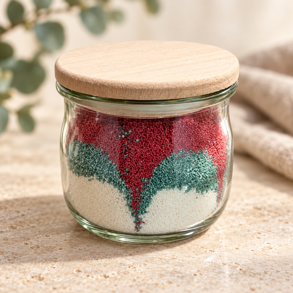 Kerzensand im Weckglas