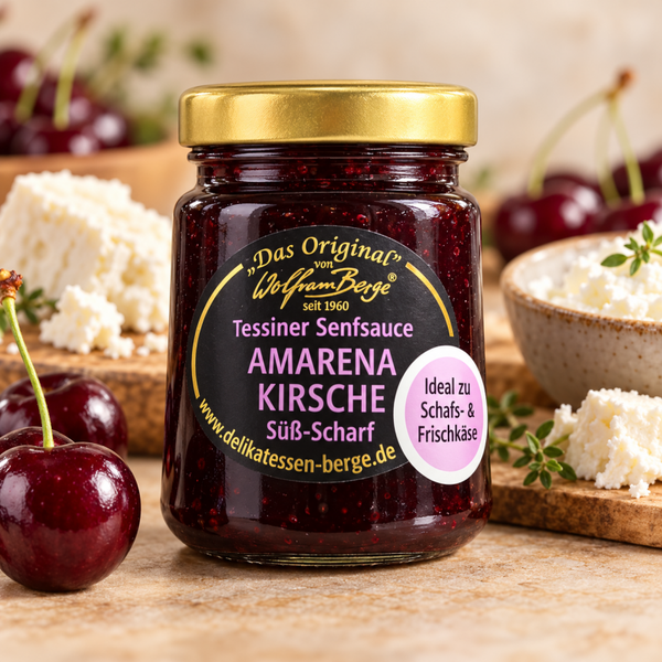 Senfsauce Amarena Kirsche