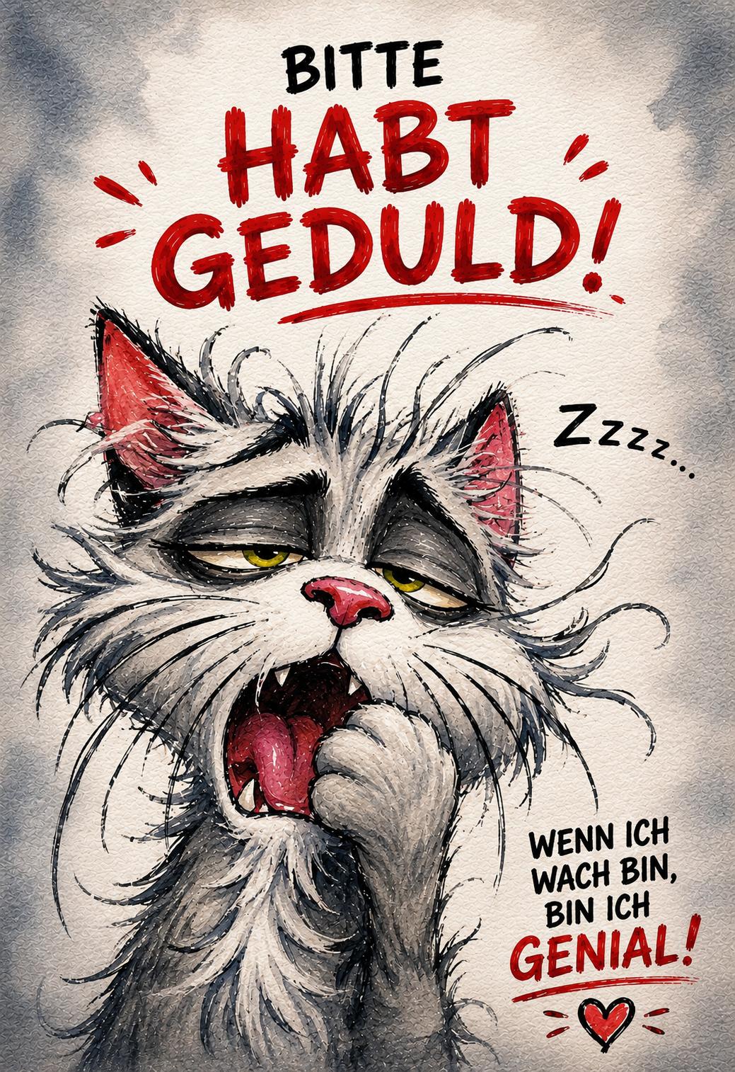 Bitte habt Geduld