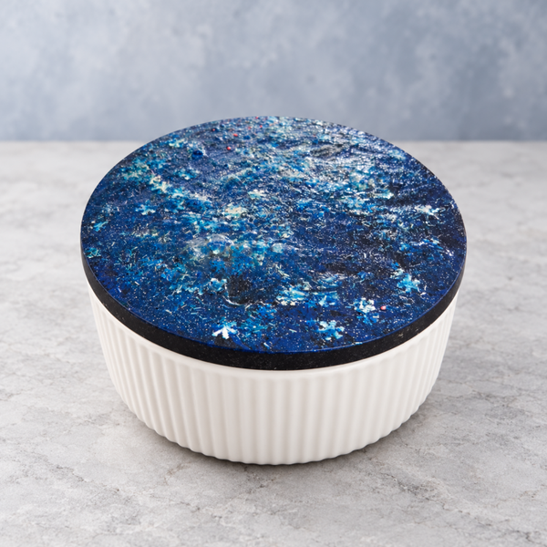 Kunstkerze «Ozeanblau»