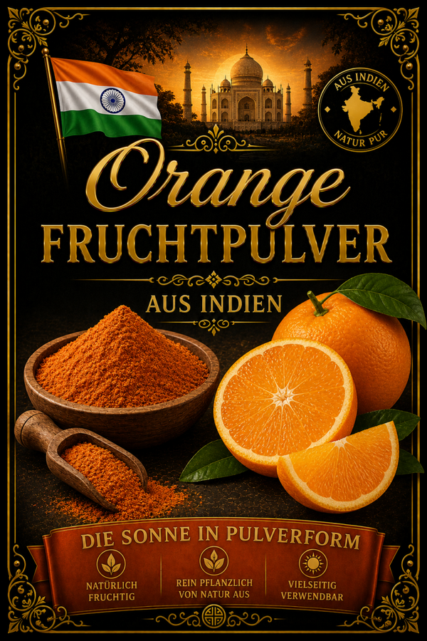 Orangenpulver aus Indien