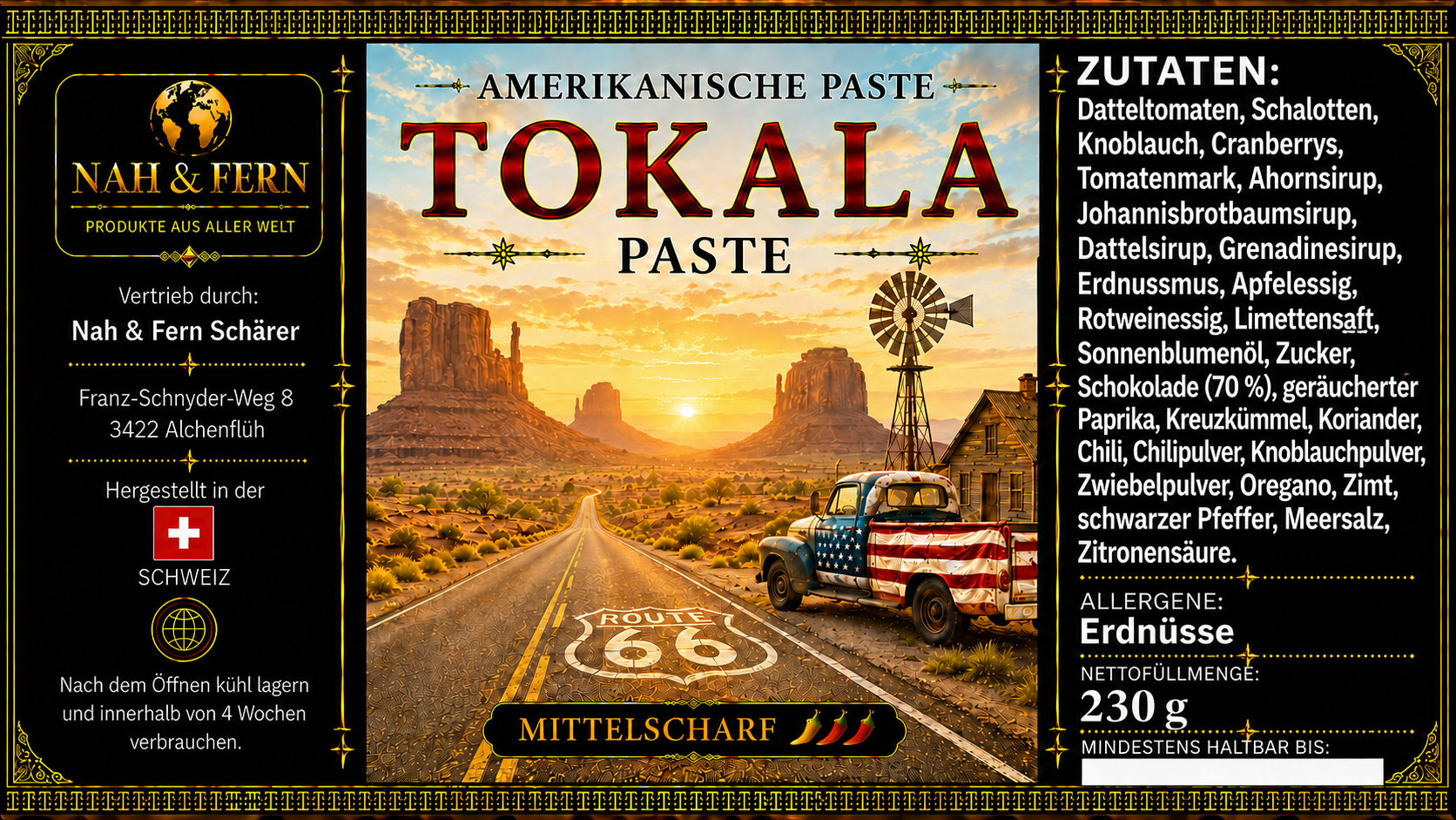 Amerikanische Tokala Paste
