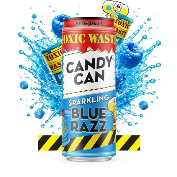 Candy Can Toxic Waste Blue Razz