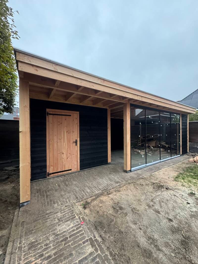 moderne overkapping tuin