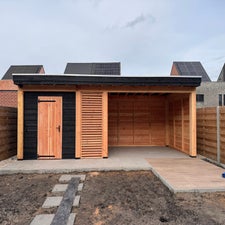 Houten berging