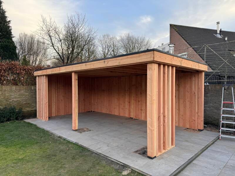 houten panelen tuin
