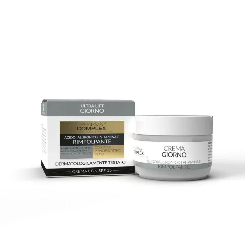 Crema Viso Giorno Rimpolpante con Acido Ialuronico SPF 15 Pharma Complex 50ml
