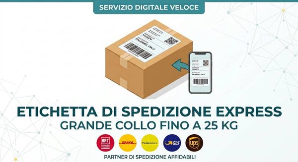 SPEDIZIONE GRANDE COLLO FINO A 25 KG.