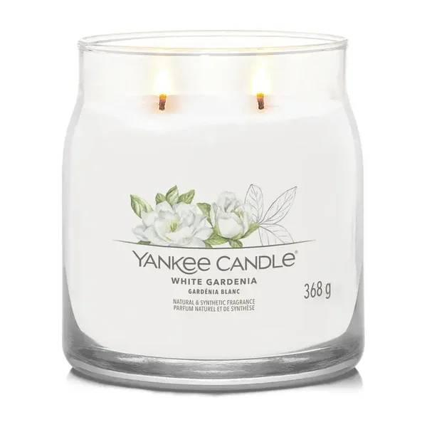White Gardenia, candela in giara media Yankee Candle