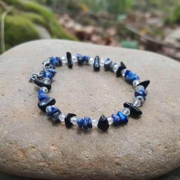 Bracelet for Inner Clarity & Strength – Blue Eclipse