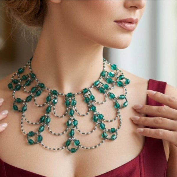 Emerald Dream – Multi-Strand Emerald Necklace