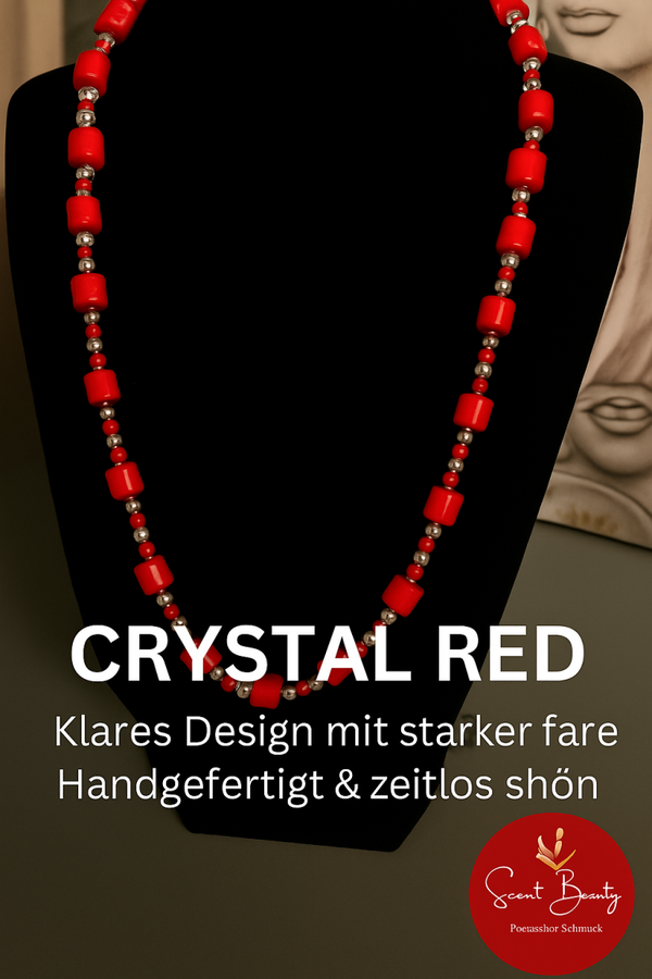 Halskette "Crystal Red"