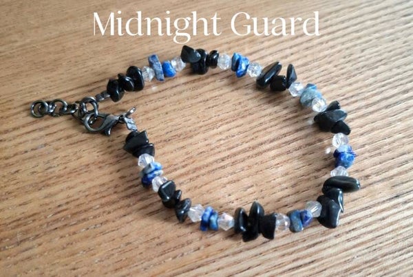 Midnight Guard – Gemstone Bracelet with Onyx & Sodalite (Unisex)