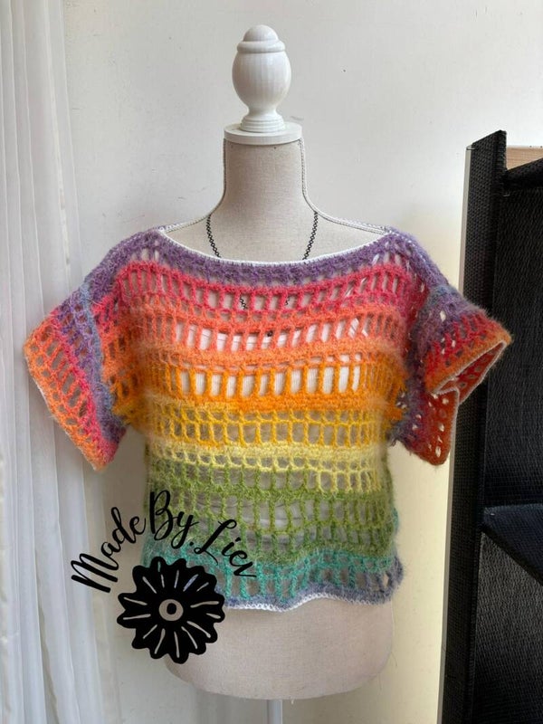 PDF versie "Snowfall mesh top patroon"