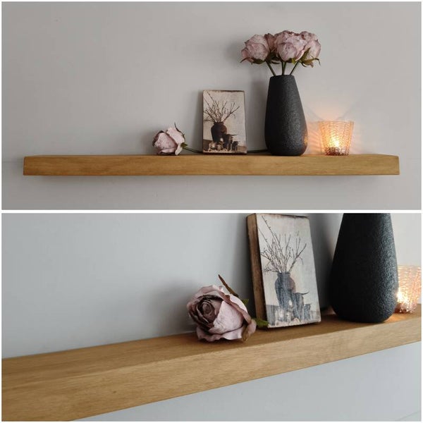 Wandplank EIKEN zwevend 80cm