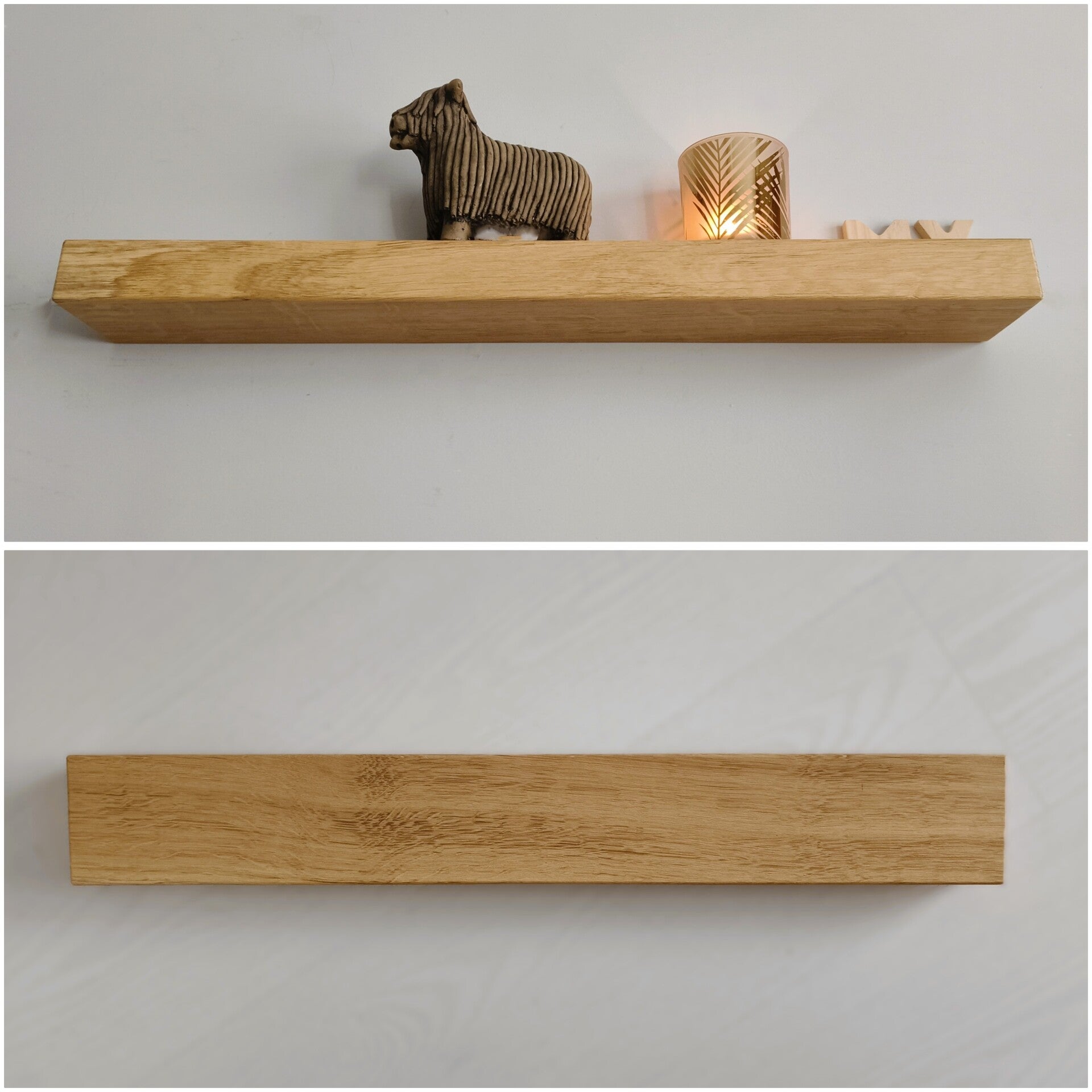 Wandplank EIKEN zwevend 58cm