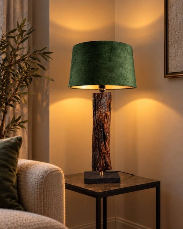 Tafellamp - schemerlamp OUD EIKEN H75cm #1441
