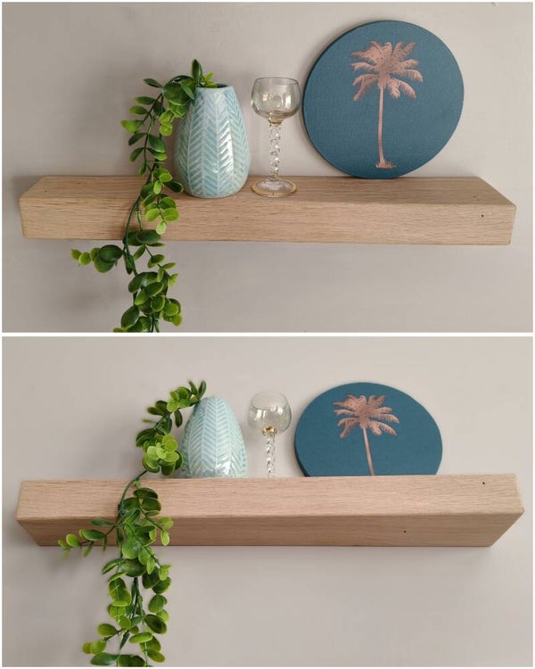 Wandplank EIKEN zwevend 43cm #152