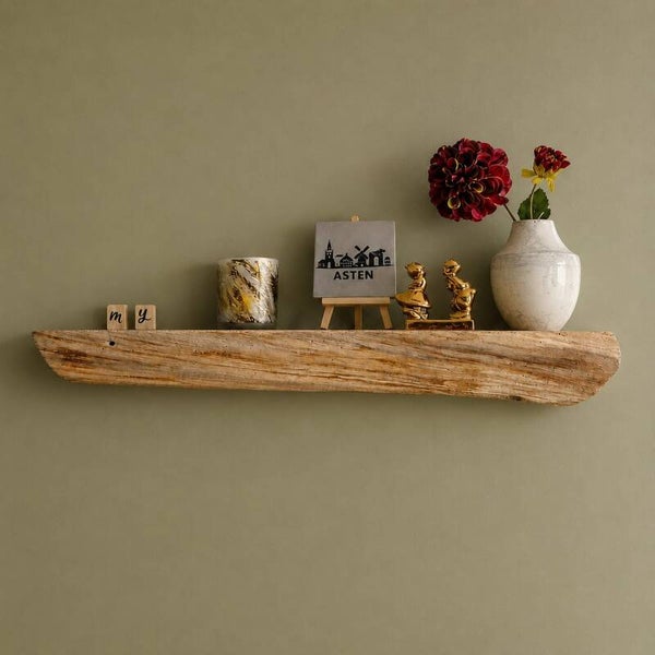Wandplank EIKEN zwevend incl. montagepennen 64cm #156