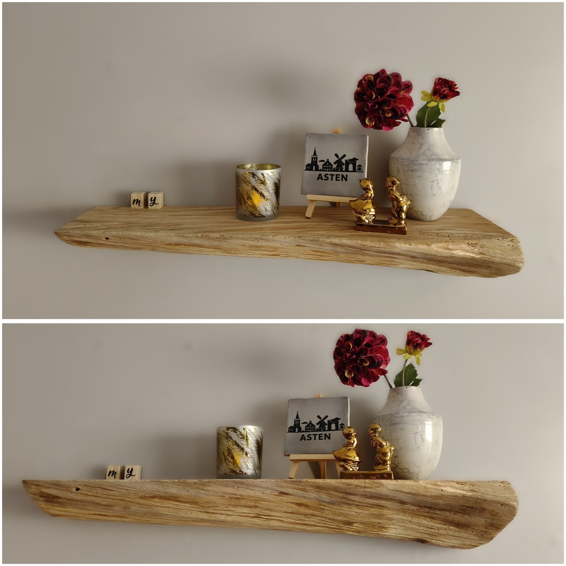 Wandplank EIKEN zwevend 64cm