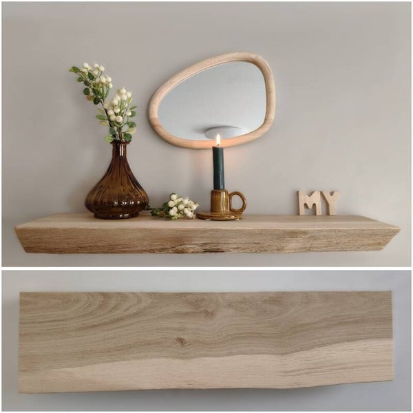 Wandplank EIKEN zwevend 62cm