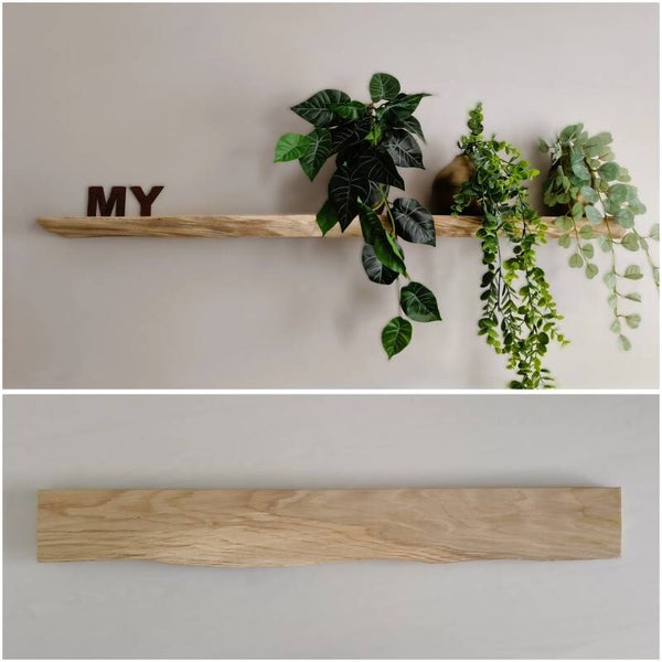 Wandplank EIKEN zwevend 98cm