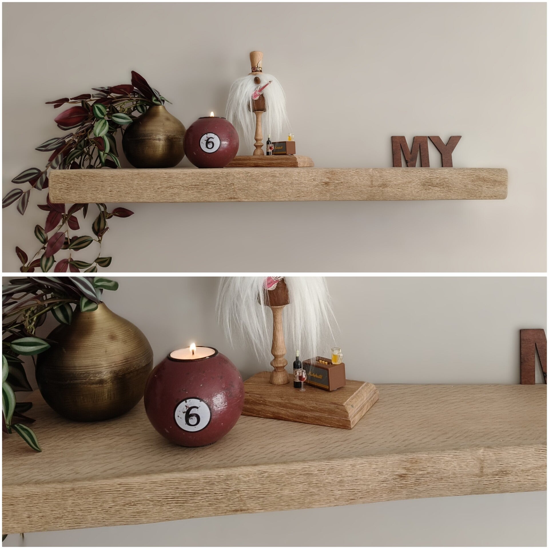 Wandplank EIKEN zwevend 67,5cm