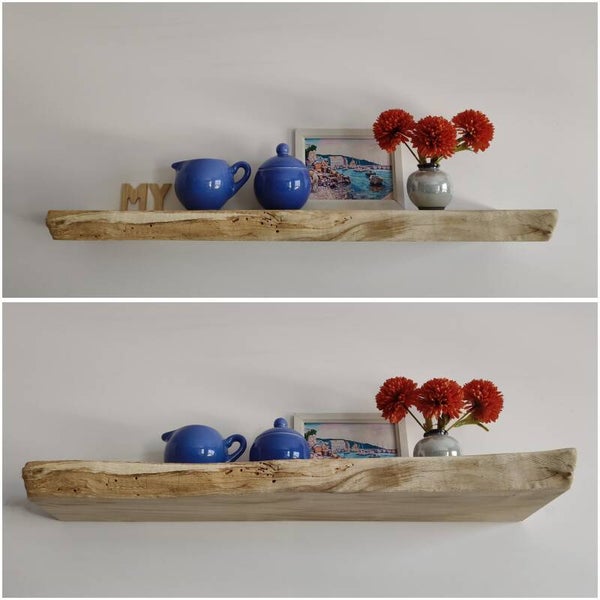 Wandplank KASTANJE zwevend 75,5cm