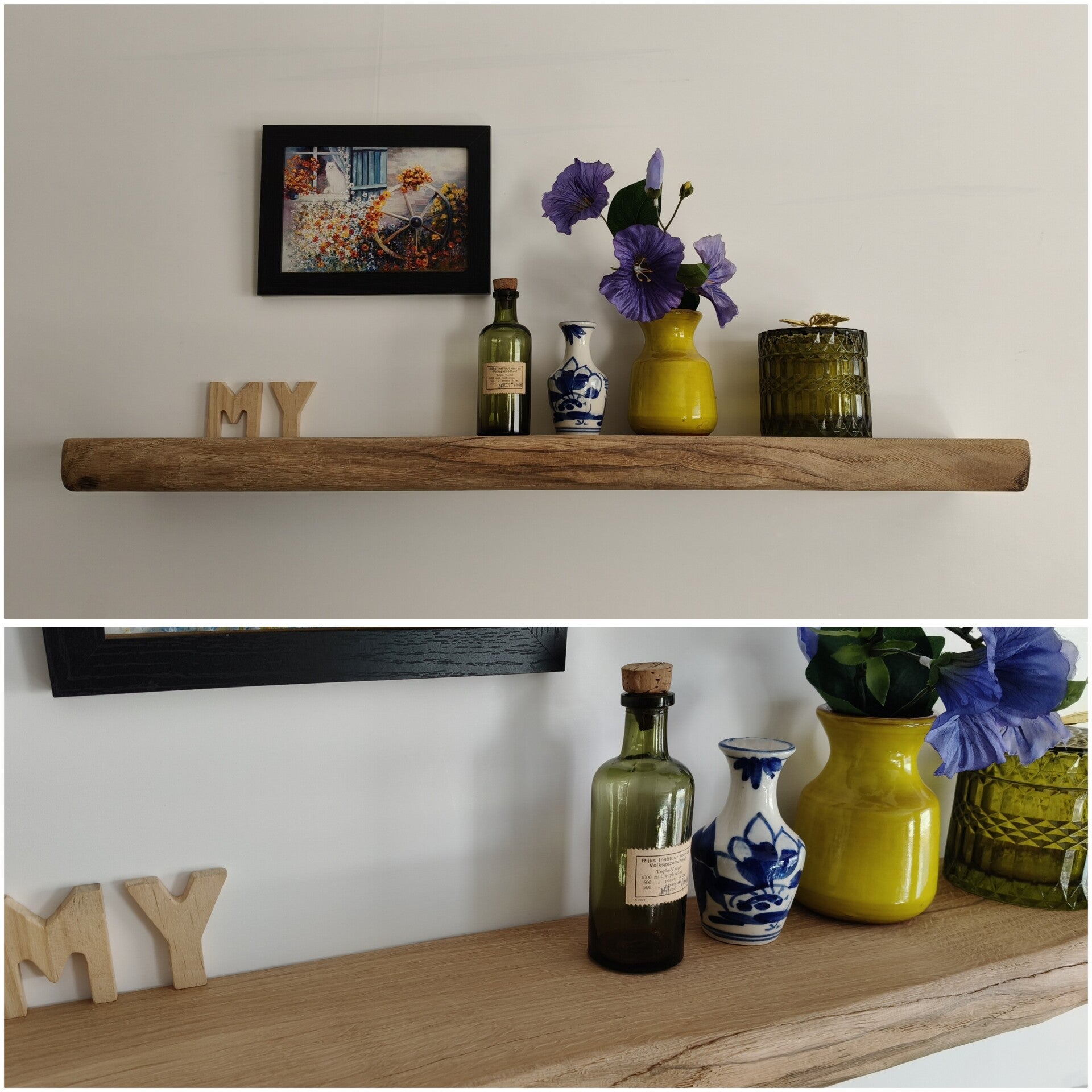 Wandplank EIKEN zwevend 72cm