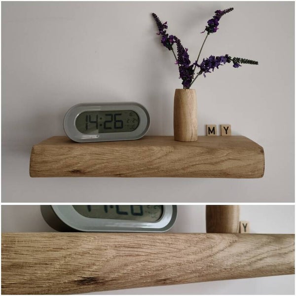 Wandplank EIKEN zwevend 36,5cm