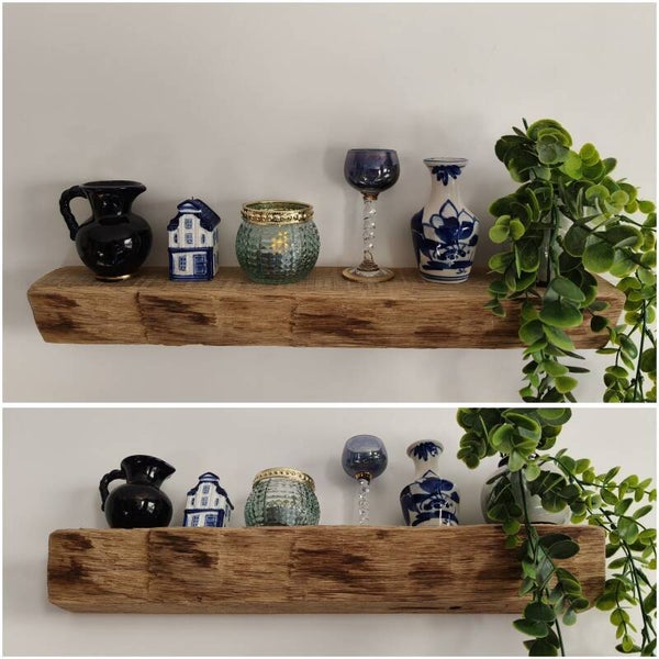 Wandplank EIKEN zwevend 44cm