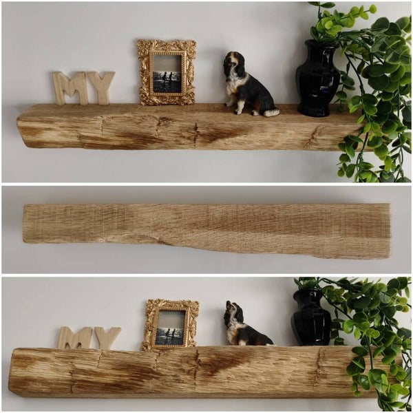 Wandplank EIKEN zwevend 51cm