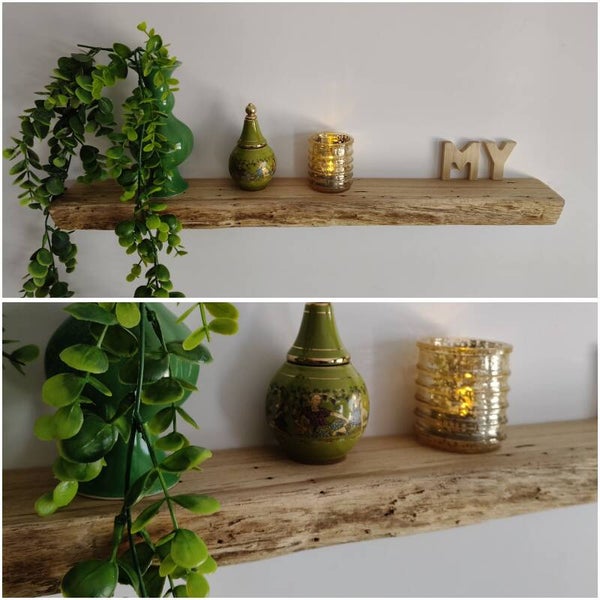 Wandplank EIKEN zwevend 58cm