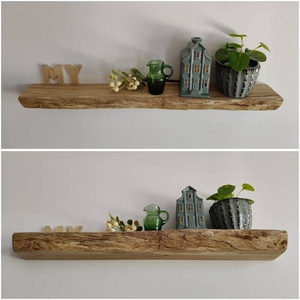 Wandplank EIKEN zwevend 59cm
