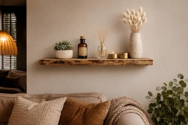 Wandplank EIKEN zwevend incl. montagepennen 59,5cm #277