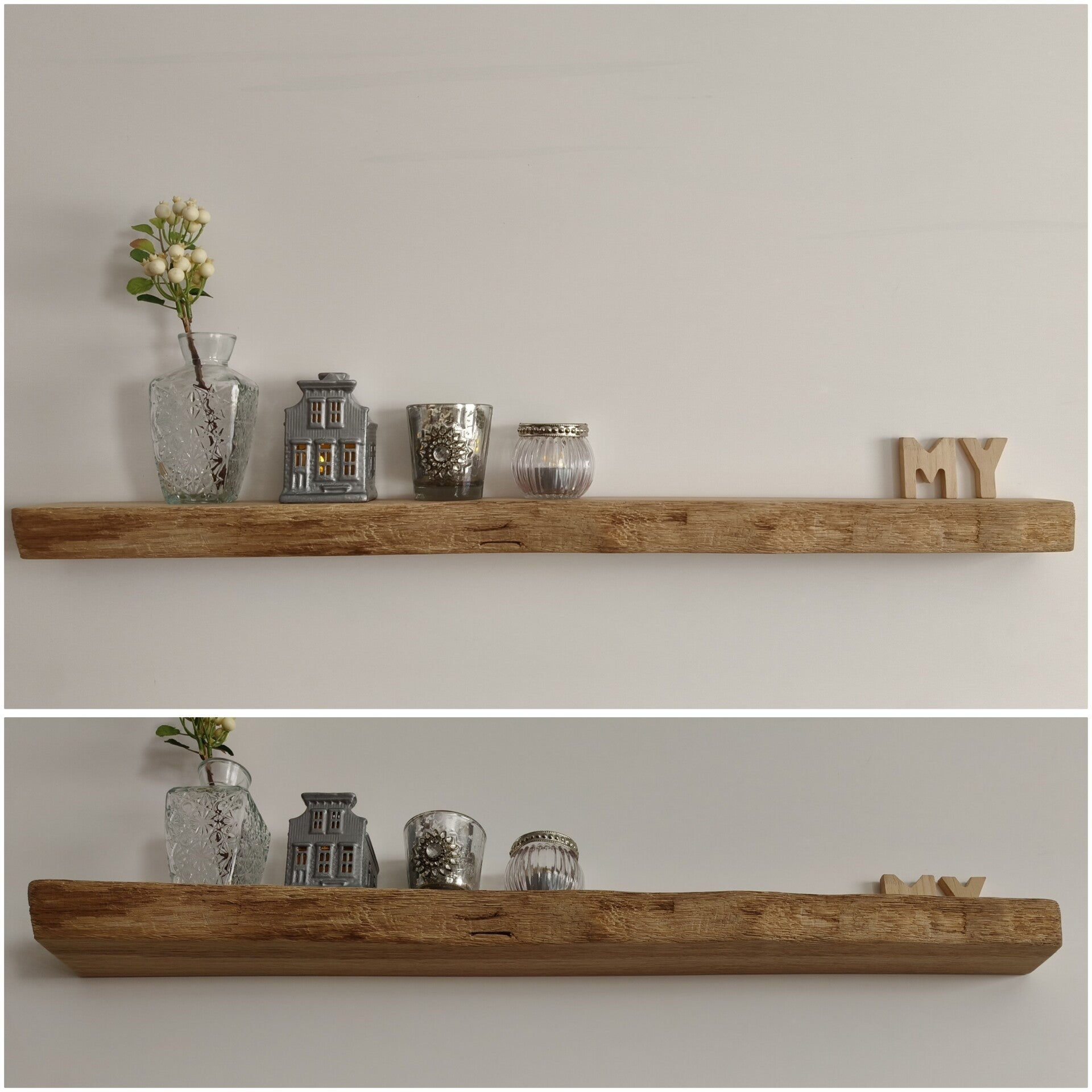 Wandplank EIKEN zwevend 79cm