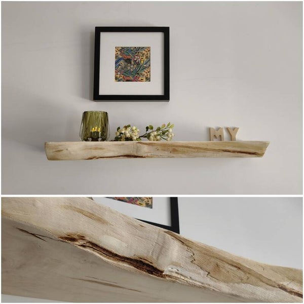 Wandplank KASTANJE zwevend 59cm #286