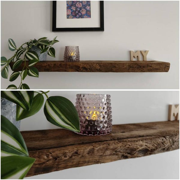 Wandplank EIKEN zwevend 66,5cm #289