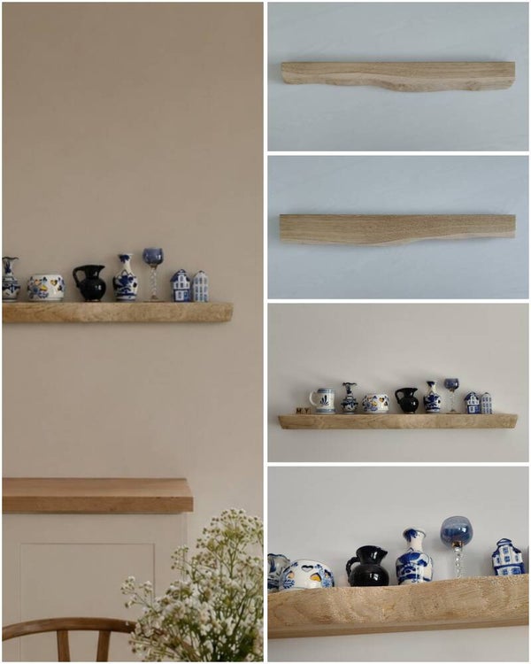 Wandplank EIKEN zwevend decoratief schap 64cm #294